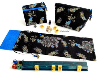 Mahjong Accessory Bags ~ Peacock Pavilion ~ Mah Jongg ~ Travel