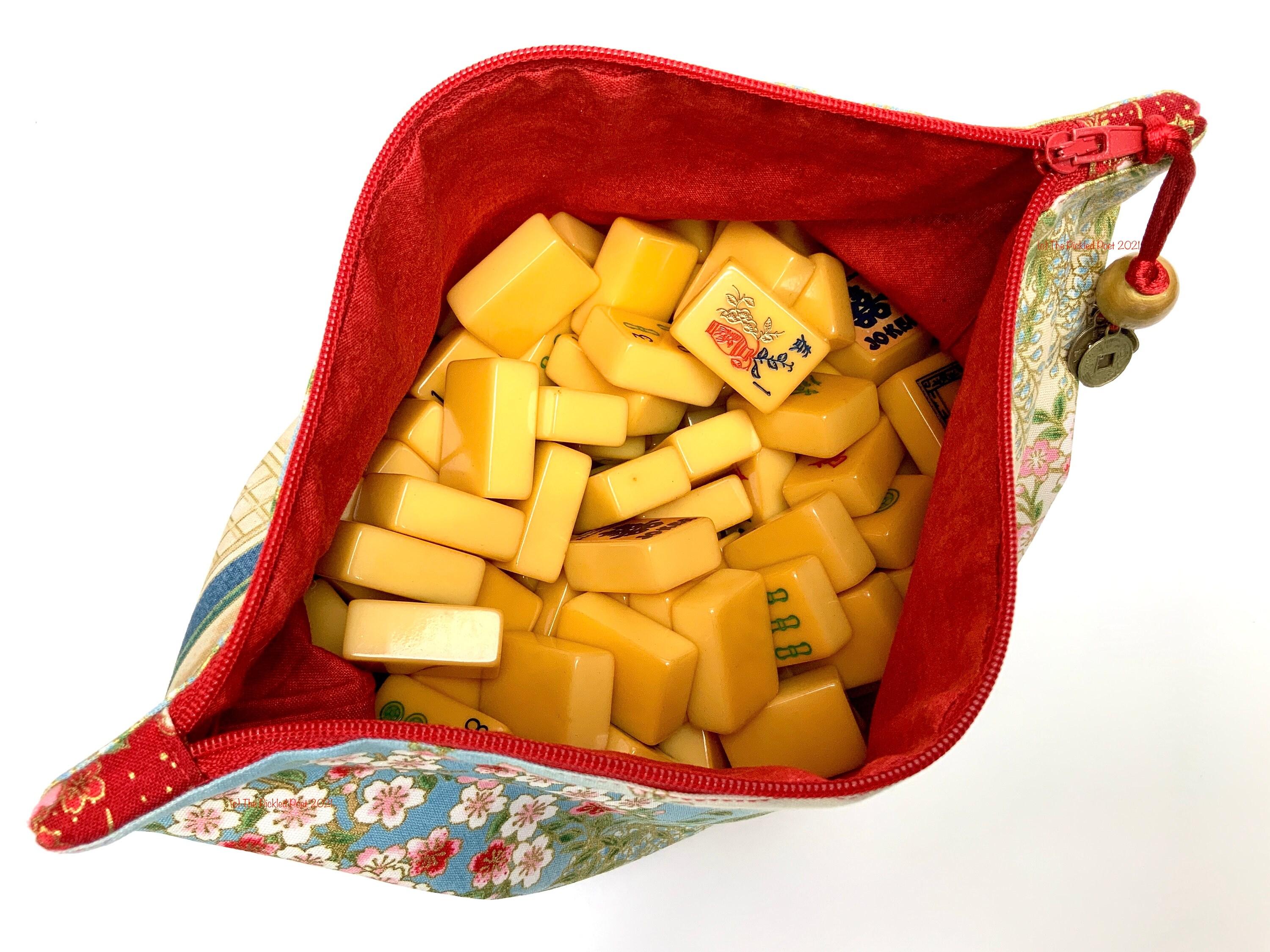 Mahjong Tile Bag IMPERIAL SPRING 11 x 8.75 Etsy