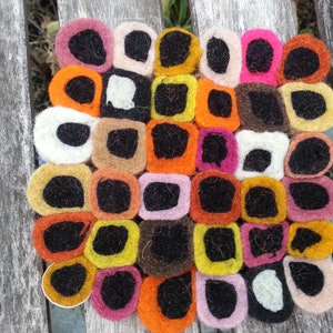 Felt Liquorice Coaster 6x6