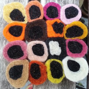 Felt Liquorice Coaster 4x4