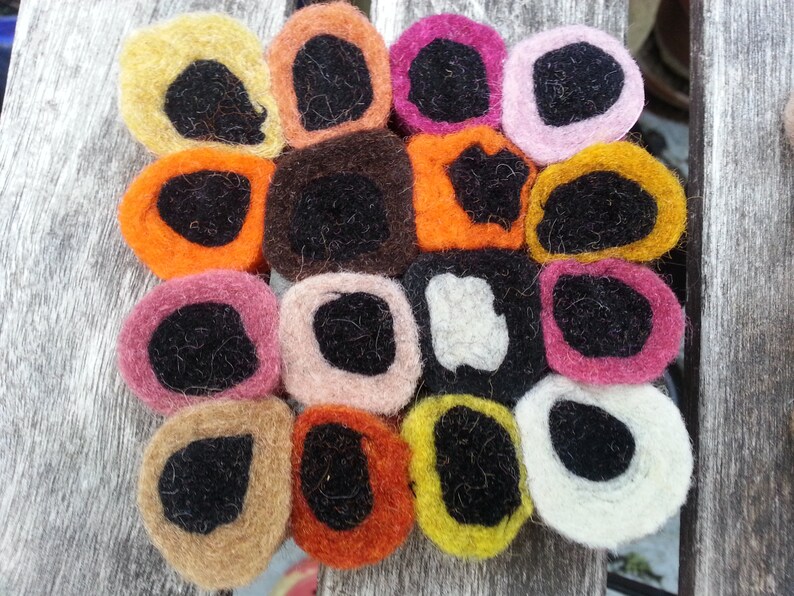 Felt Liquorice Coaster 4x4