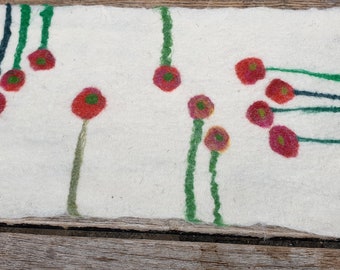 Table Runner with Flowers more abstract