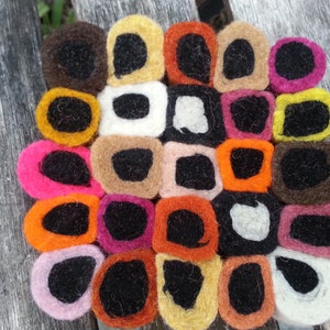 Felt Liquorice Coaster 5x5