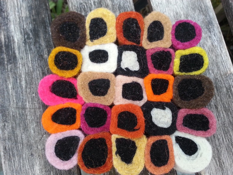 Felt Liquorice Coaster 5x5