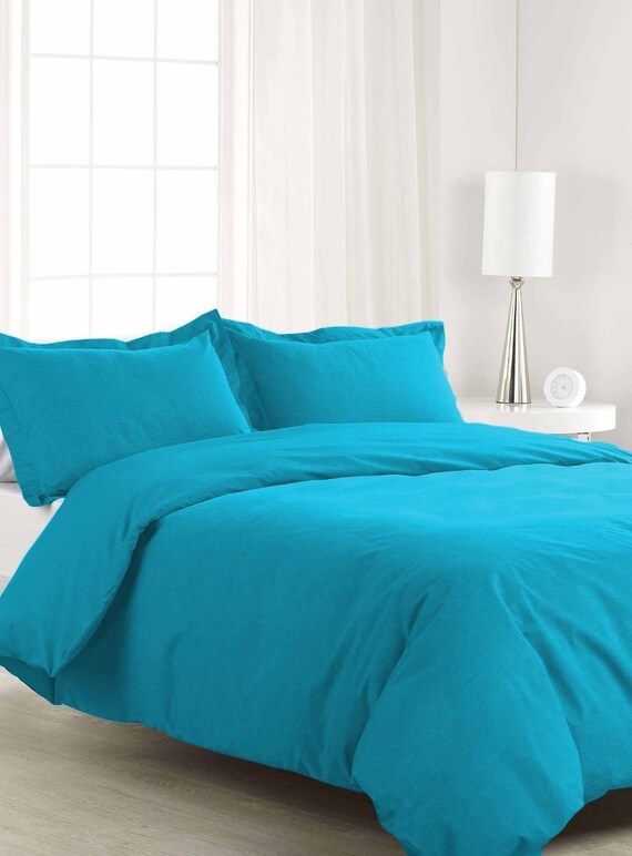 800 Tc 100 Egyptian Cotton 3 Piece Duvet Cover King Cal 800 Tc 100 Egyptian Cotton 3 Piece, Turquoise Cal King Bedding