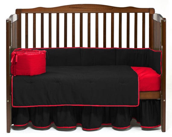 solid color baby crib bedding