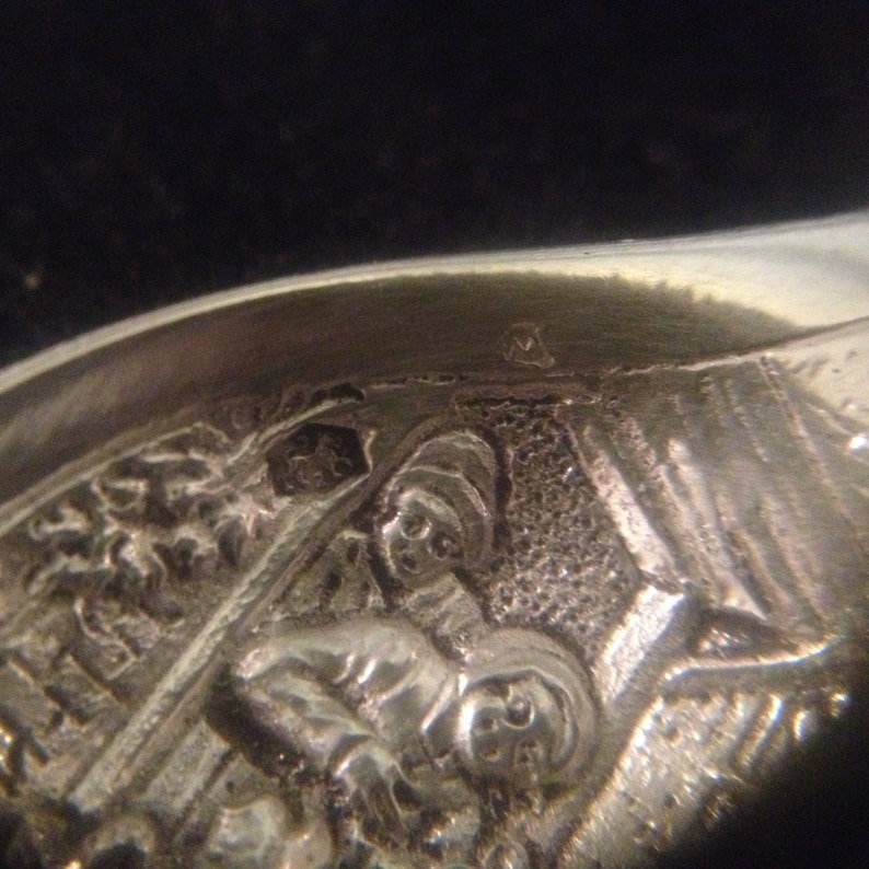 Vintage Moving Windmill Sterling Silver Denmark Spoon 1929