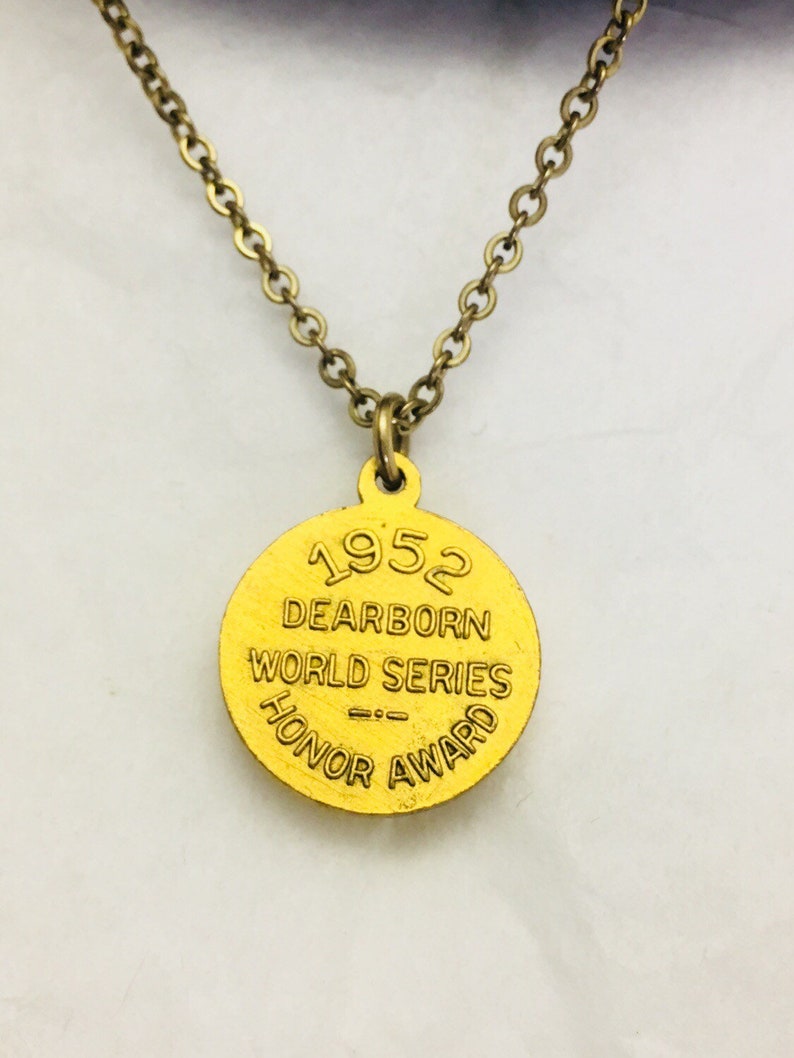 CHARM Tie Clip-Little League Baseball Vintage 1952 Dearborn World Series Honor Award