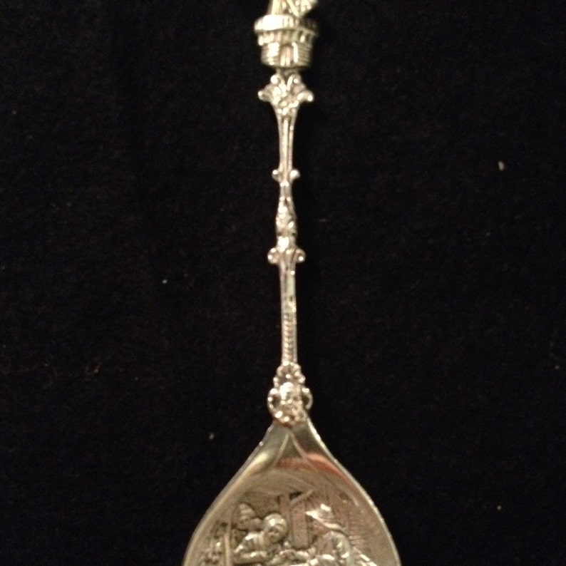 Vintage Moving Windmill Sterling Silver Denmark Spoon 1929