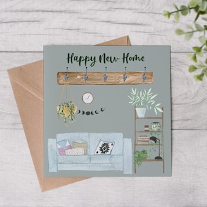 Boho New Home Card, Happy New Home