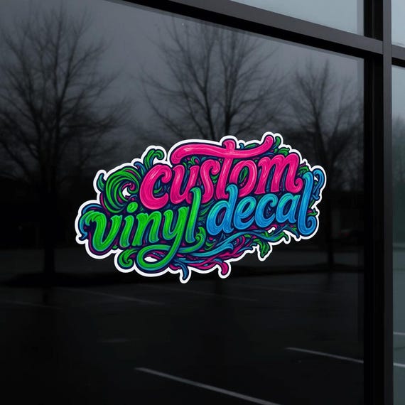 Custom Printed FULL COLOR Vinyl Decals (Die-cut Available) | Outdoor Sign Sticker Logo