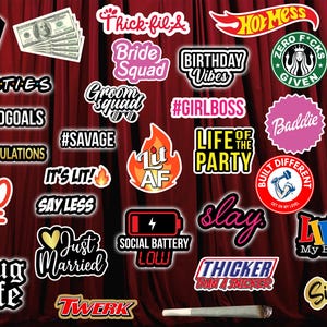 Custom PVC Photo Booth Props 6mm (Sold Individually)