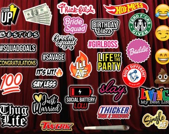 Custom PVC Photo Booth Props 6mm (Sold Individually)