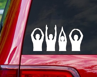 Ohio Arms Silhouette Decal Window Sticker 6" Wide - 28 Different Colors to Choose From!