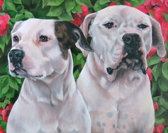 Custom Pet Portrait - Hand Painted, Acrylic, Wall Art