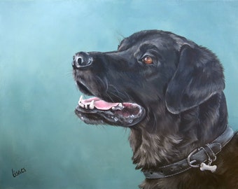 Custom Pet Portrait - Hand Painted, Acrylic, Wall Art
