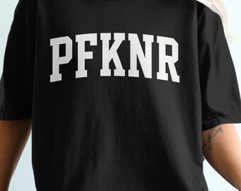 PFKNR Graphic T-Shirt, College Style Tee, Bold Lettering Shirt, Simple Design T-Shirt, Statement T-Shirt, Trendy T-Shirt