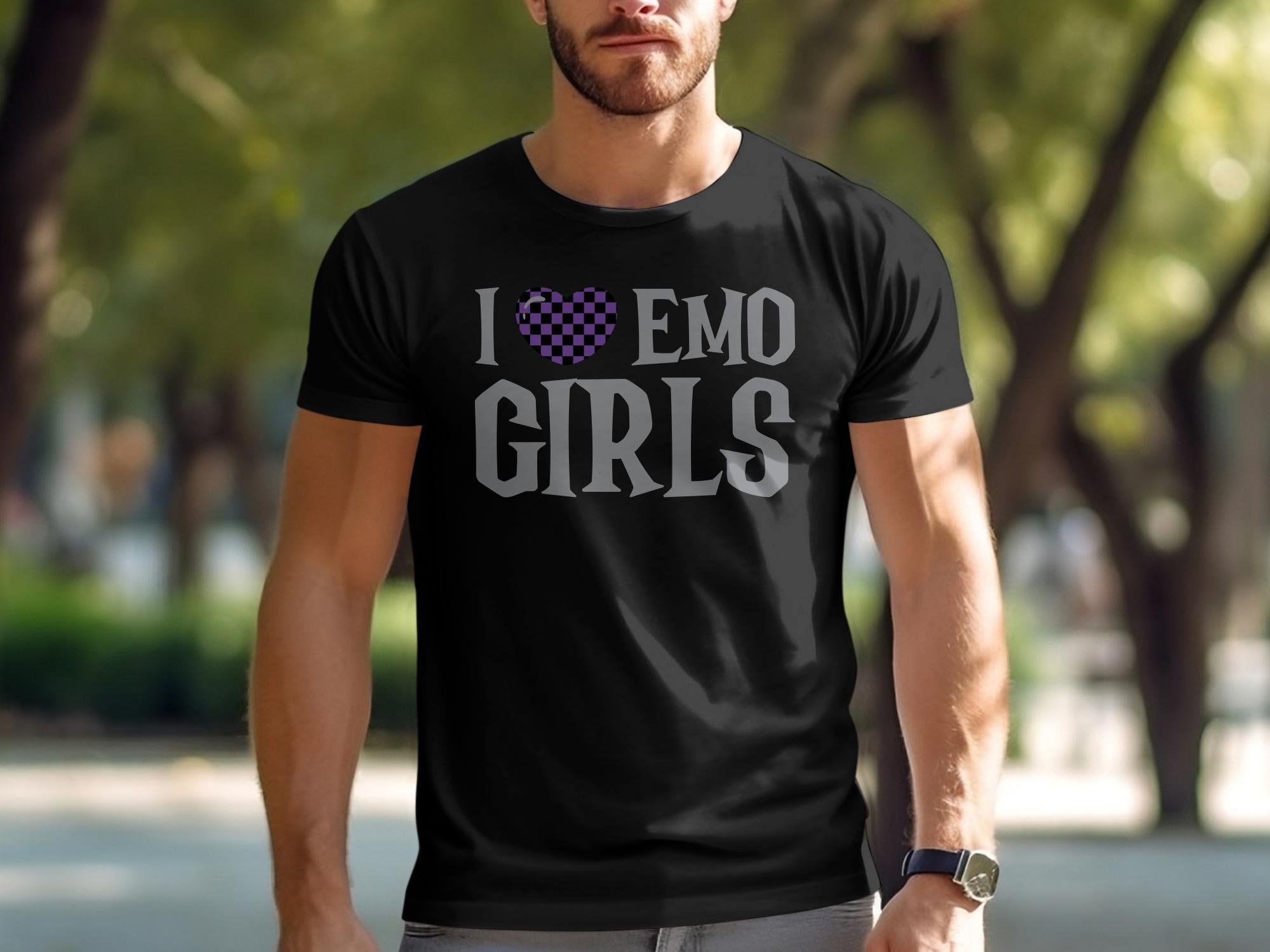 I Love Emo Girls T Shirt Y2k Aesthetics Emo T Shirt -  Ireland