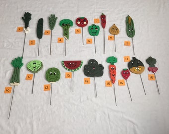 Colorful Garden Markers