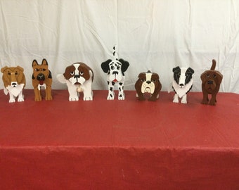 Small Wooden Dogs