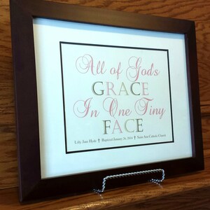 Baby Girl Baptism Gift - Christening Gift - Personalized Baptism Gift - Dedication Gift - Religious Art - Childs Baptism - Baby girl gift