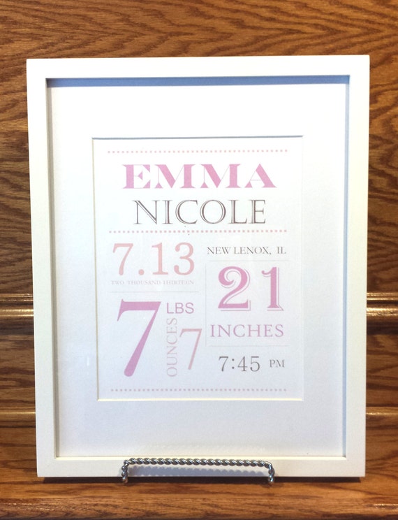 personalized birth announcement