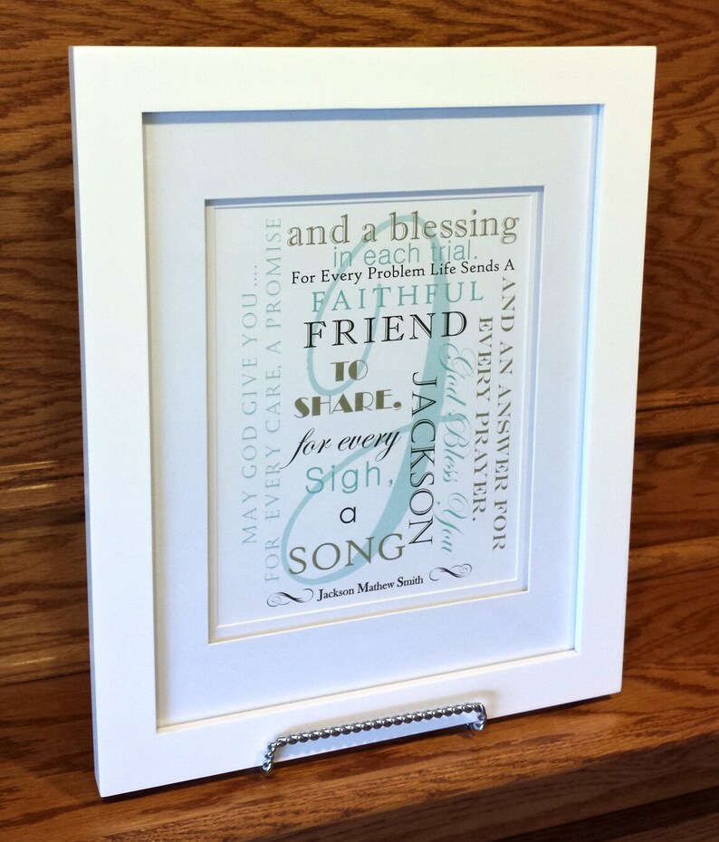 Baptism Gift Gift From Godparents New Baby Religious Gift Personalized