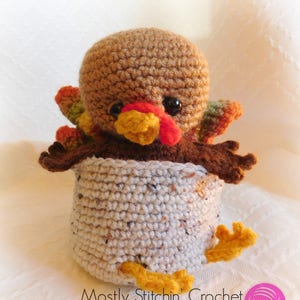 Baby Turkey with Egg; CROCHET PATTERN; PDF