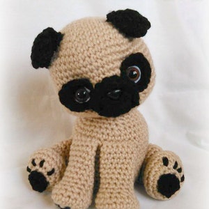 Pug Puppy; CROCHET PATTERN; PDF