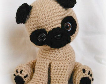 Pug Puppy; CROCHET PATTERN; PDF