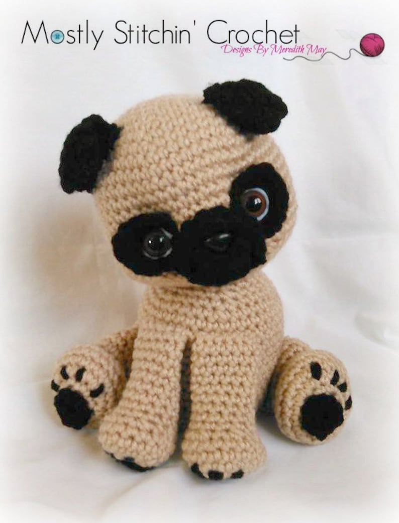 Pug Puppy CROCHET PATTERN PDF Etsy UK