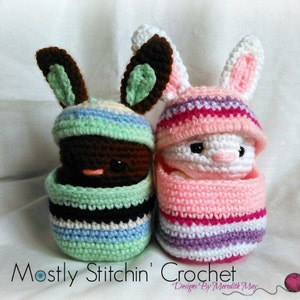 Easter Buddies-Bunnies; CROCHET PATTERN; PDF