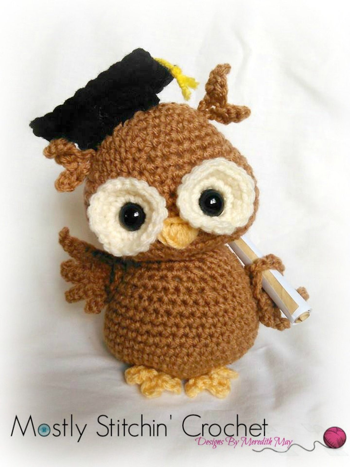 Newton the Graduation Owl CROCHET PATTERN PDF Etsy