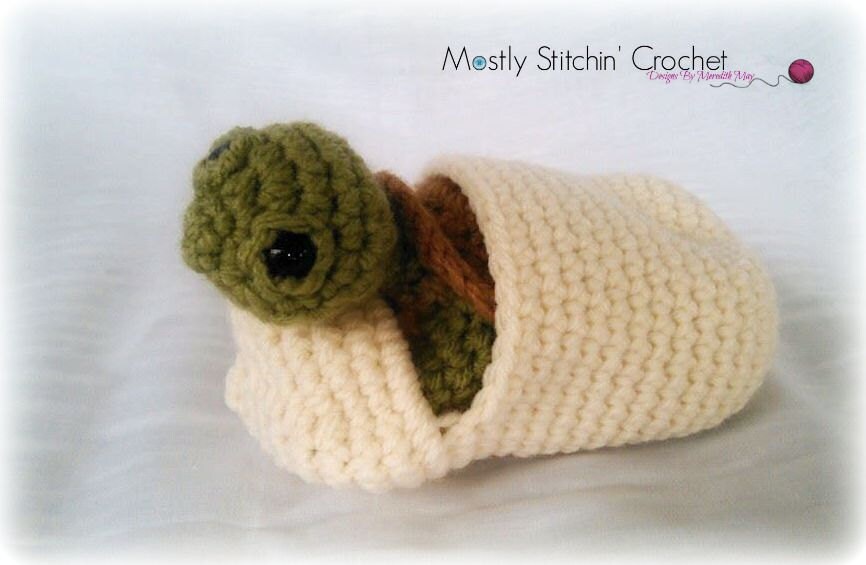 Baby Sea Turtle With Shell; CROCHET PATTERN PDF - Etsy