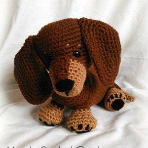 Dash the Dachshund Pup; CROCHET PATTERN; PDF