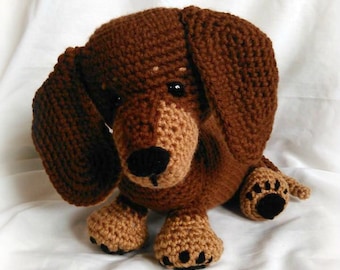 Dash the Dachshund Pup; CROCHET PATTERN; PDF