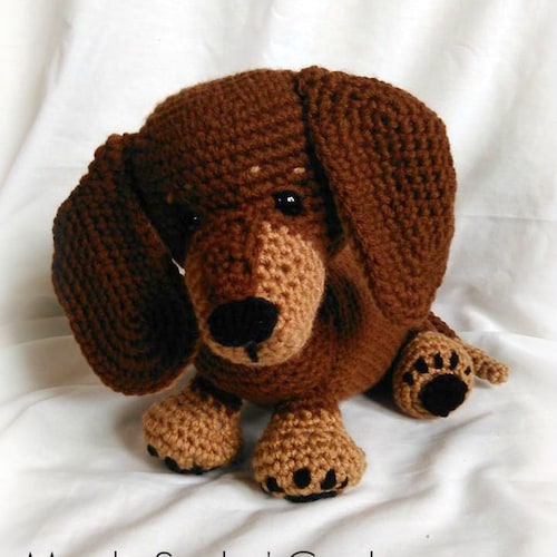 Pdf Crochet Pattern OSCAR the WEINER DOG english Only Etsy
