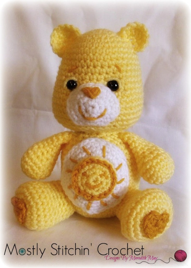 Care Bear Funshine Bear CROCHET PATTERN PDF Etsy UK