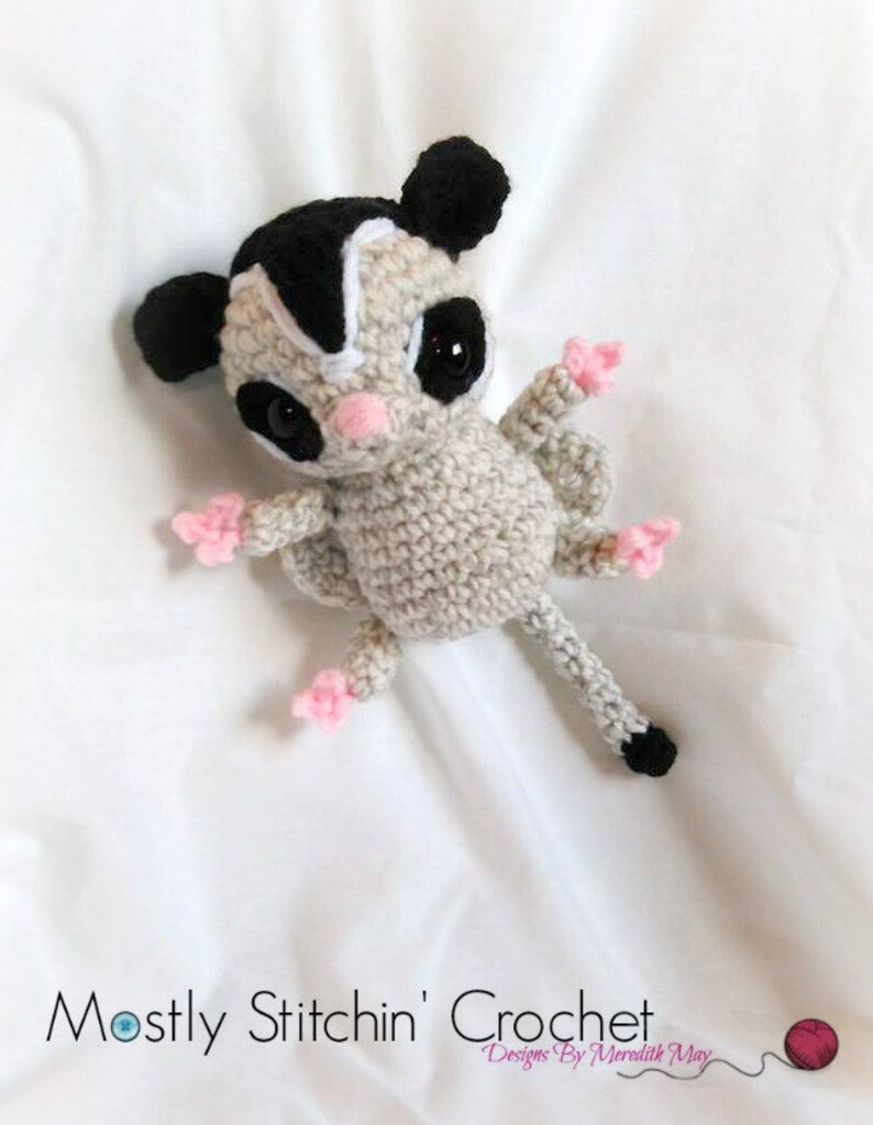 Sugar Glider CROCHET PATTERN PDF image 1