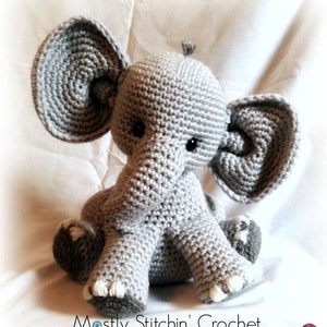 Percy the baby Elephant CROCHET PATTERN PDF image 1