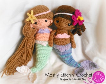 Mermaid Doll; CROCHET PATTERN; PDF