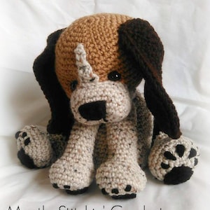 Rusty the Beagle Pup CROCHET PATTERN PFD image 1