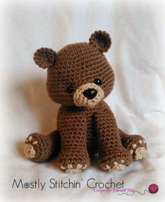 Bear Crochet Pattern; PDF; Black Bear, Brown Bear, Polar Bear