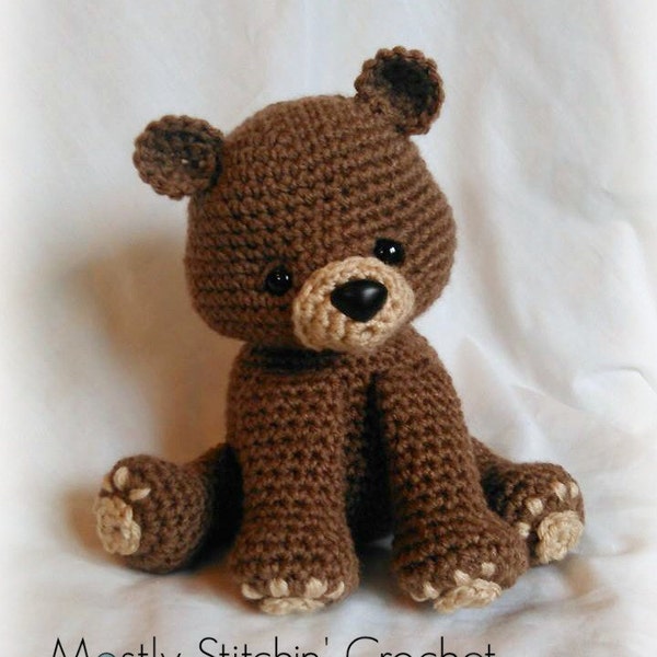 Bear Crochet Pattern; PDF; Black Bear, Brown Bear, Polar Bear