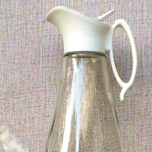 LogCabin Vintage Glass Syrup Pitcher