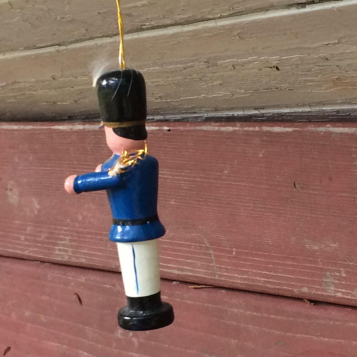 Toy Soldier Christmas Ornament Wooden Handpainted Ornament Etsy