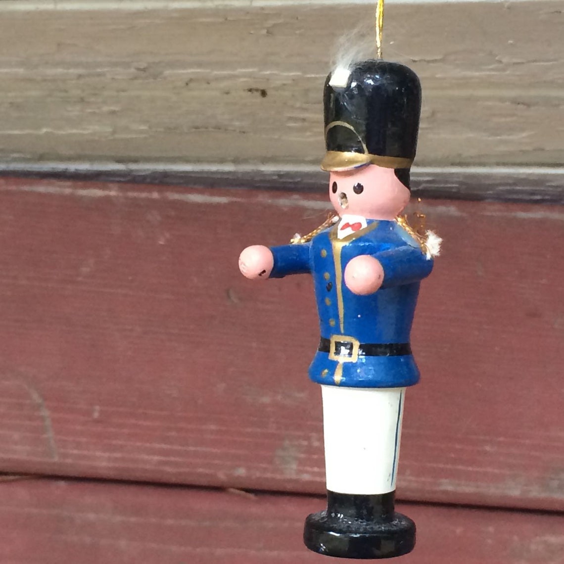 Toy Soldier Christmas Ornament Wooden Handpainted Ornament Etsy