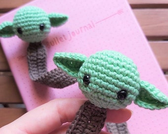 Baby Yoda Bookmark / amigurumi / crochet / marcapáginas