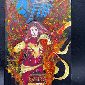 Hand-Drawn Phoenix Tribute Cover Art | Custom Comic Sketch | Comic Fan Gift