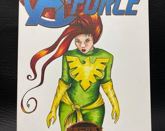 Hand-Drawn Phoenix Tribute Cover Art | Custom Comic Sketch | Comic Fan Gift